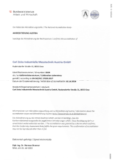Pregled slike ISO 17025 : 2017 Certifikat
